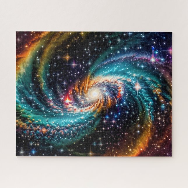 Kosmischer Whirlpool von Starlight Puzzle (Horizontal)