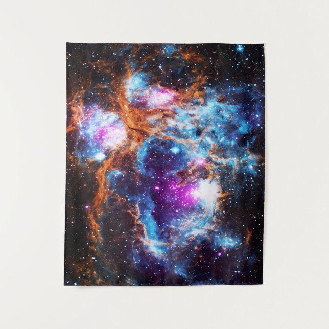 Kosmischer Winter Mittel Wandteppich (Vorderseite)