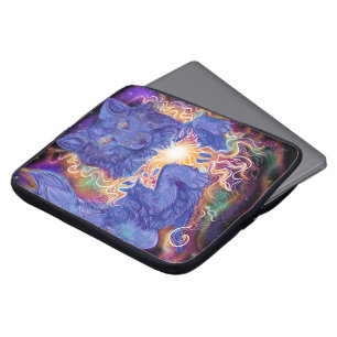 Kosmischer Wolf Laptopschutzhülle