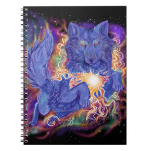 Kosmischer Wolf Notizblock
