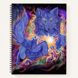 Kosmischer Wolf Notizbuch