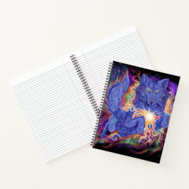 Kosmischer Wolf Notizbuch
