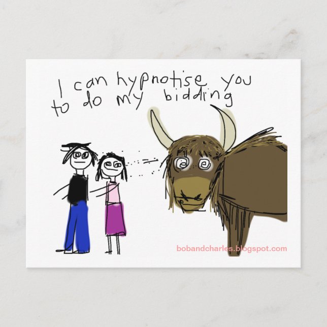 Kosmischer Yak #2 Postkarte (Vorderseite)