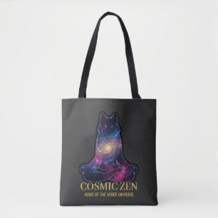 Kosmischer Zen-Wolf Meditierendes Galaxie-Spirit