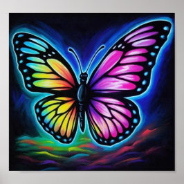 KosmischerRegenbogenSchmetterling Poster