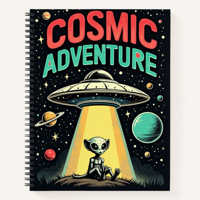 kosmisches Abenteuer Spiral Notebook Notizbuch (Vorderseite)