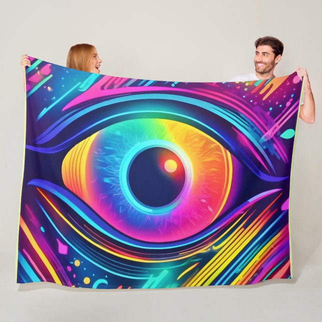 Kosmisches Auge der Träume Fleecedecke (Beispiel)