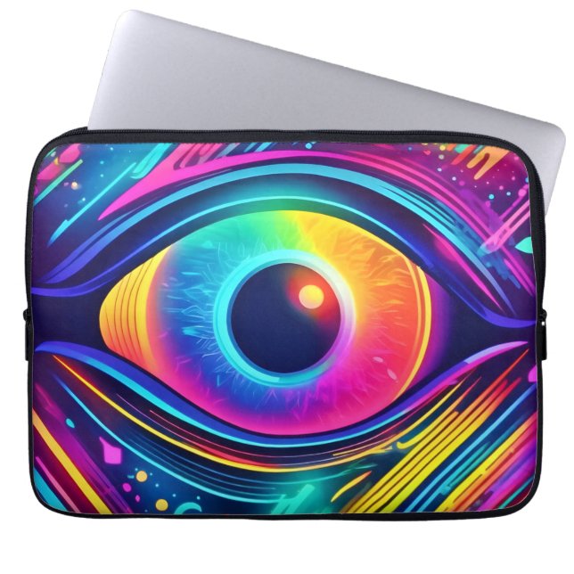 Kosmisches Auge der Träume Laptopschutzhülle (Vorderseite)