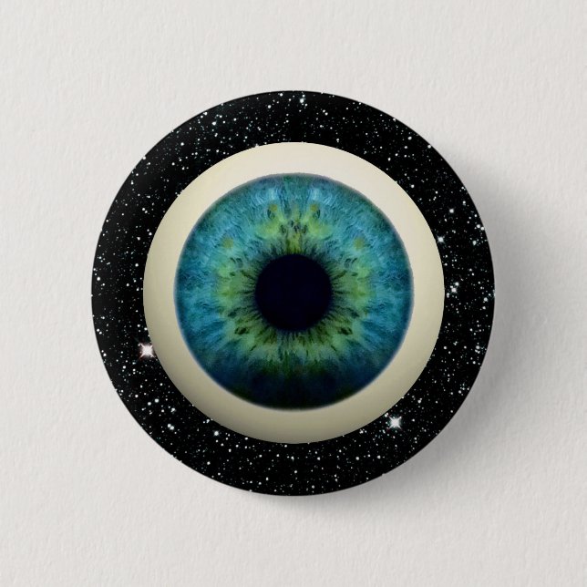 KOSMISCHES AUGE (großes Neuheitseinzelteil A!) ~ Button (Vorderseite)
