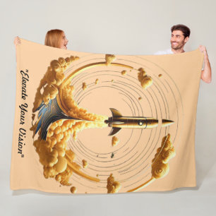 "Kosmisches Barrieren durchbrechen" Fleecedecke
