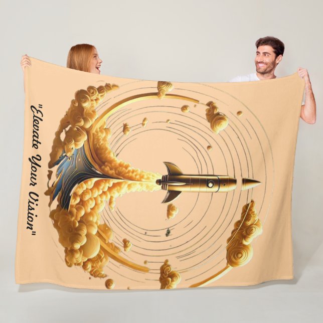 "Kosmisches Barrieren durchbrechen" Fleecedecke (Beispiel)