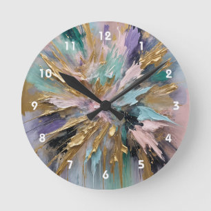 kosmisches Blut Runde Wanduhr
