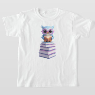 Kosmisches Buch-Uhu T-Shirt