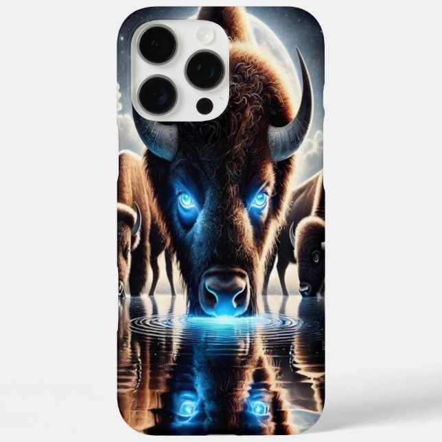 Kosmisches Buffalo-Bison-Reflektionen unter dem nä Case-Mate iPhone Hülle (Rückseite)