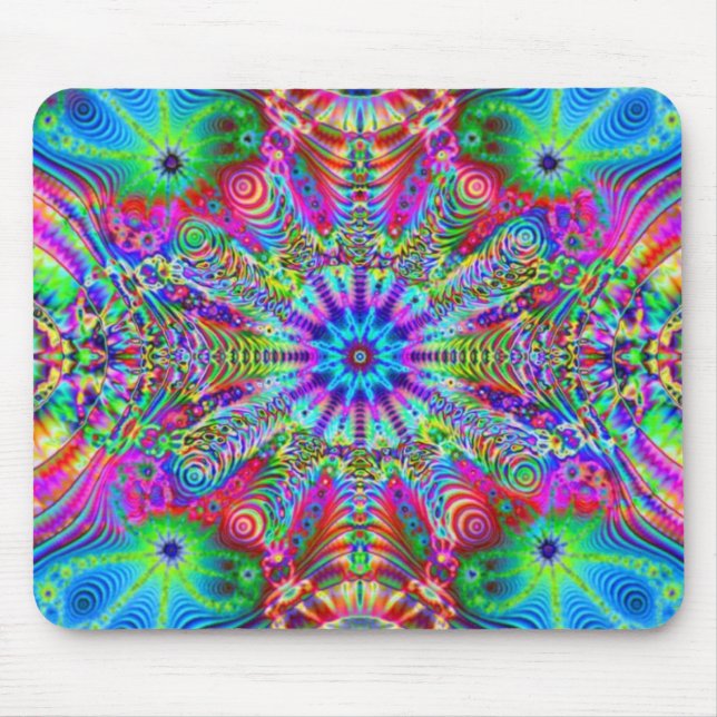 Kosmisches Creatrip - psychedelischer trippy Mousepad (Vorne)