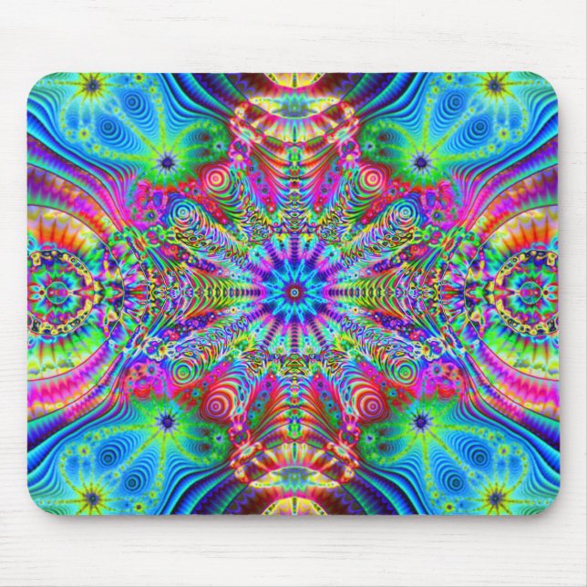 Kosmisches Creatrip - psychedelischer trippy Mousepad (Vorne)