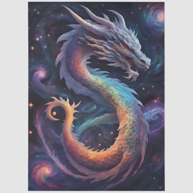 kosmisches Drachen-Tissue-Papier Seidenpapier (Vorderseite)