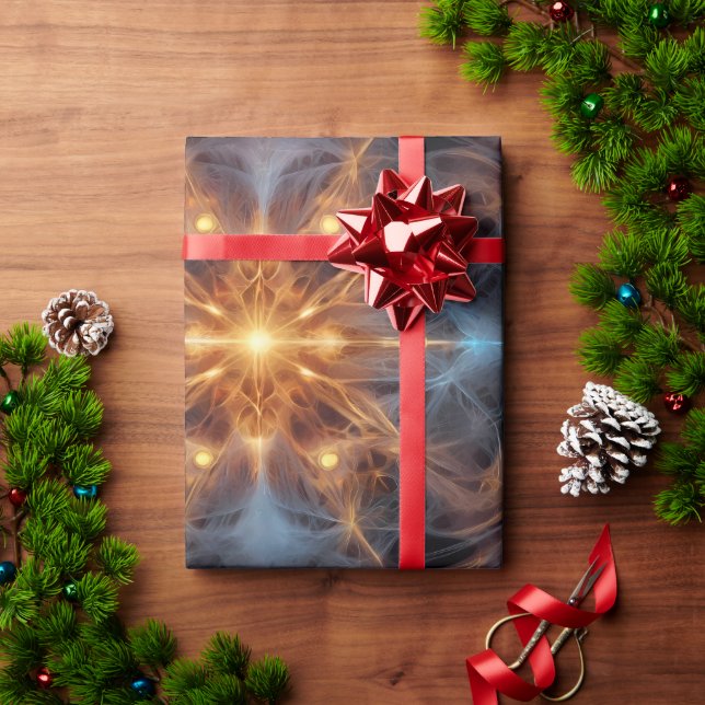 Kosmisches Energiekreuz Geschenkpapier (Feiertagsgeschenk)