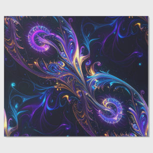 Kosmisches Fließpapier Geschenkpapier