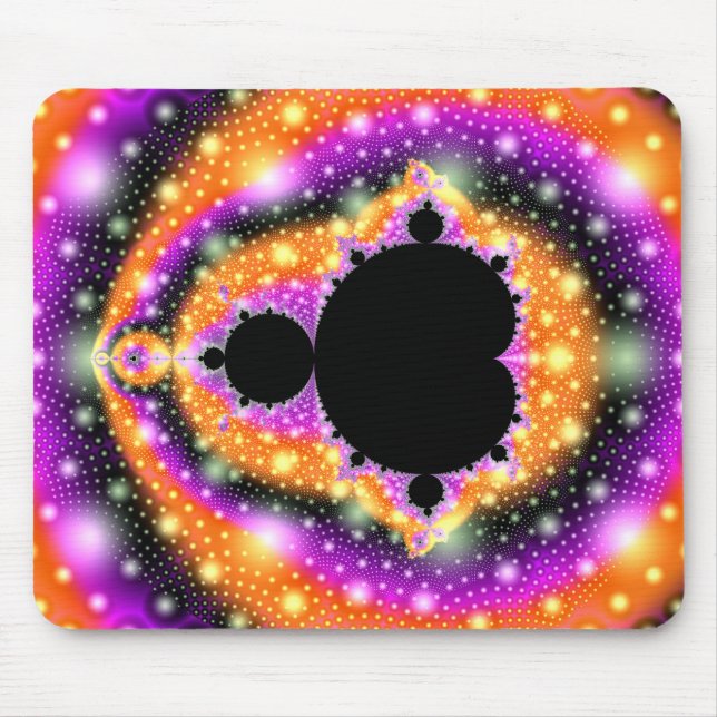 Kosmisches Frucht-Fraktal Mousepad (Vorne)