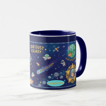 Kosmisches Galaxie Sternenstaub Karte Kinder Abent