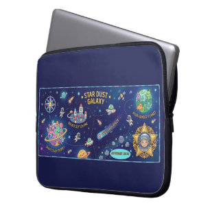 Kosmisches Galaxie Sternenstaub Map Laptop Schutzh Laptopschutzhülle