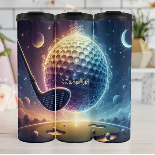 Kosmisches Golfspiel Thermosbecher