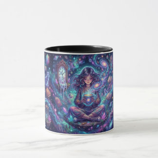 Kosmisches Göttinnen-Mug – Mystische Galaxie-Frau Tasse