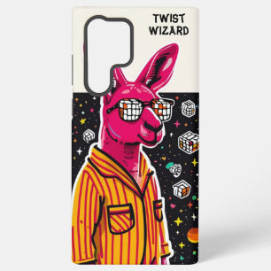 Kosmisches Kangaroo in Pajamas mit Kuben Samsung Galaxy Hülle