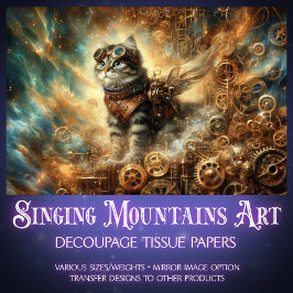 Kosmisches Katzengestänge Entdeckungsseite Seidenpapier