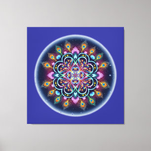 Kosmisches Mandala-Leinwand-Wandkunst Leinwanddruck