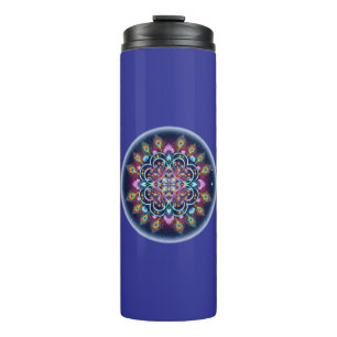Kosmisches Mandala-Thermal-Tumbler Thermosbecher