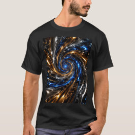 Kosmisches Metall-Vortex 3D T-Shirt