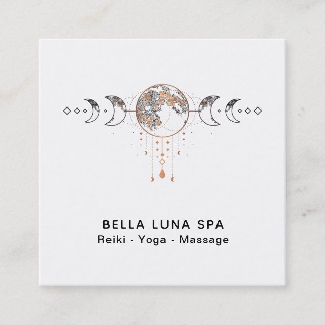 *~* kosmisches Mond-Universummondshaman-Monde Quadratische Visitenkarte (Vorderseite)