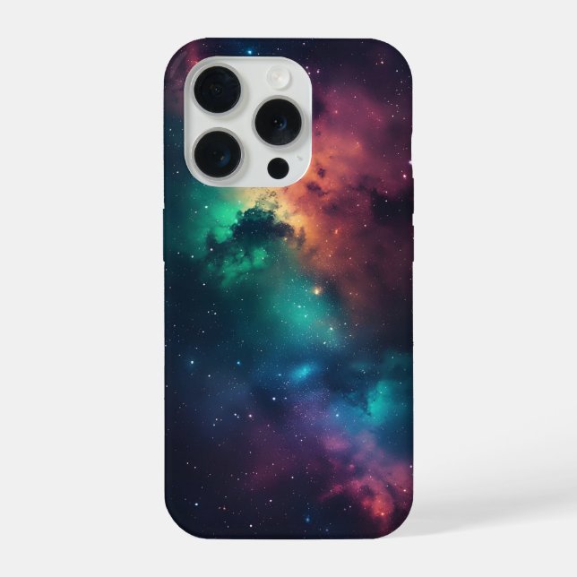 Kosmisches Nebel-Gaming-Design iPhone Hülle (Rückseite)