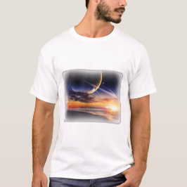 Kosmisches Planetenhorizont Basic T-Shirt