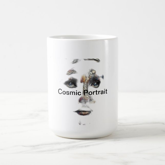 Kosmisches Portrait Kaffeetasse (Mittel)