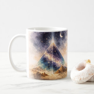 Kosmisches Pyramiden-Design Altägypten Inspiriert Kaffeetasse