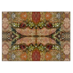 Kosmisches Schmetterlings-Schneidebrett durch Schneidebrett