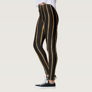 kosmisches Schwarzes des coolen goldenen Leggings