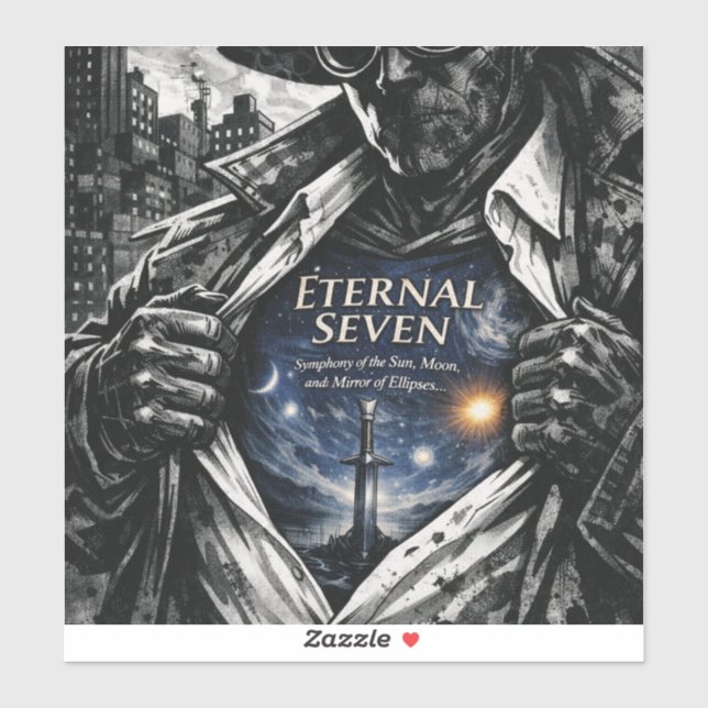 Kosmisches Schwert Fantasy Vinyl-Aufkleber Aufkleber (Blatt)