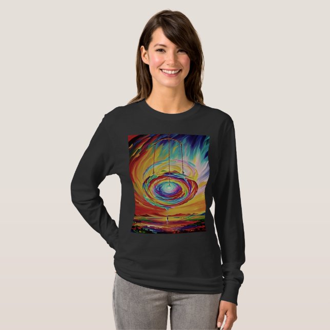 Kosmisches Schwingen T-Shirt (Vorne ganz)