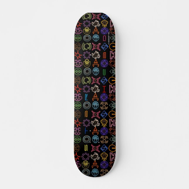 Kosmisches Symbol-Skateboard Skateboard (Vorne)