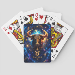 Kosmisches Taurus-Spielkarten Spielkarten