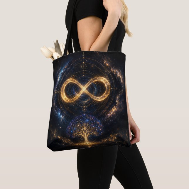 Kosmisches Unendlichkeit-Baum-Schulter-Tasche (Von Nahem)