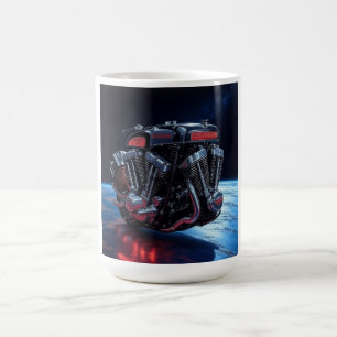 Kosmisches V-Twin-Power Kaffeetasse