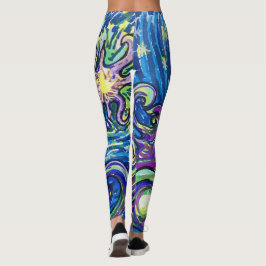 Kosmisches Weihnachtsbaum Leggings