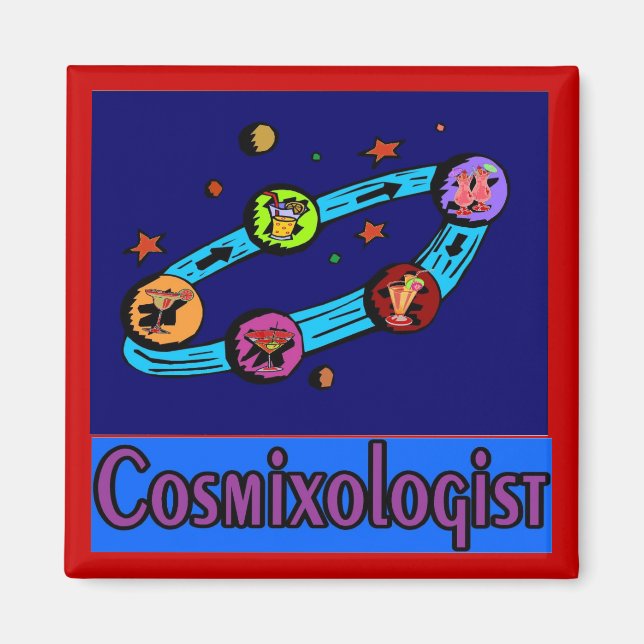 Kosmixologe aus dem Weltraum Magnet (Vorne)