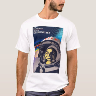 Kosmonaut Day YURI GAGARIN sowjetisches Raumfahrtp T-Shirt