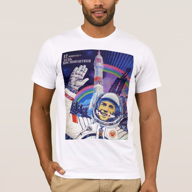 Kosmonaut-MannesT - Shirt Yuris Gagarin (Vorderseite)